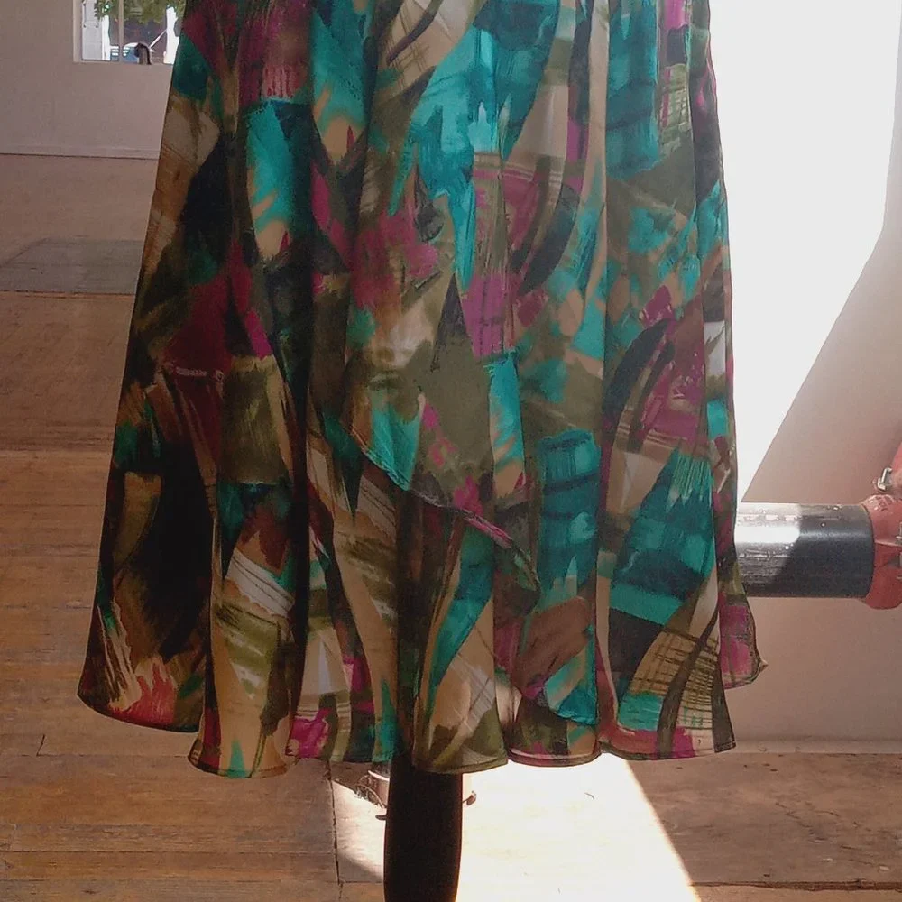 Sunny Leigh vivid Abstract Skirt Set